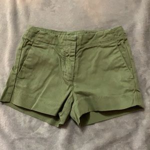 Crewcuts girls hunter green shorts